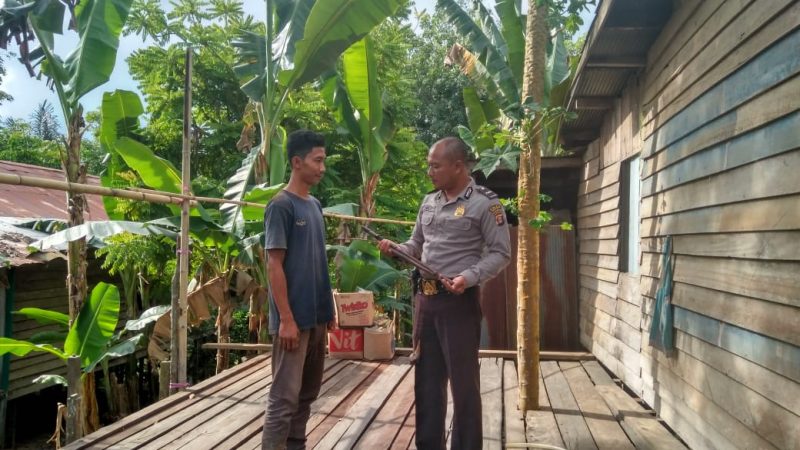 KANIT RESKRIM POLSEK MUARA PAHU HIMBAU WARGANYA AGAR TIDAK SEMBARANGAN MEMBAWA SAJAM  DITEMPAT UMUM