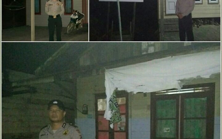 RUTINITAS POLSEK MUARA PAHU DALAM MENJAGA KAMTIBMAS PADA JAM RAWAN