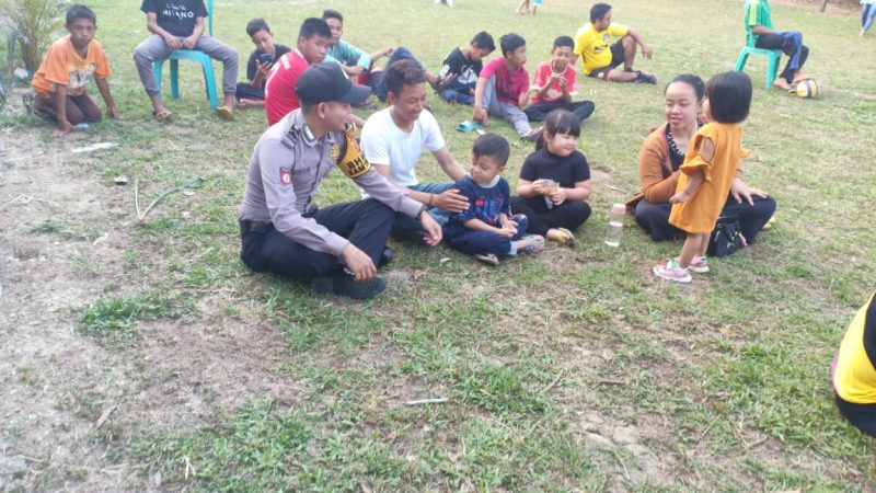 SAMBANG WARGA, BHABINKAMTIBMAS POLSEK PENYINGGAHAN BERIKAN HIMBUAN KAMTIBMAS