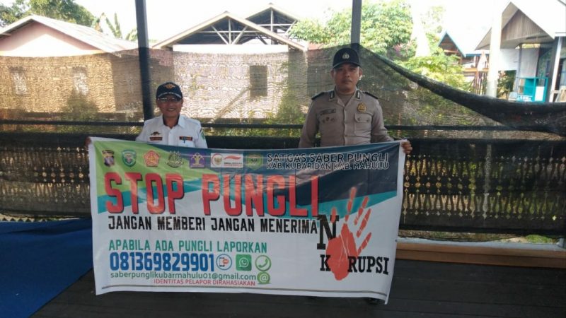 Polsek Muara Pahu Sosialisasikan Saber Pungli dan beri Himbauan Kamtibmas kepada Pegawai Dishub