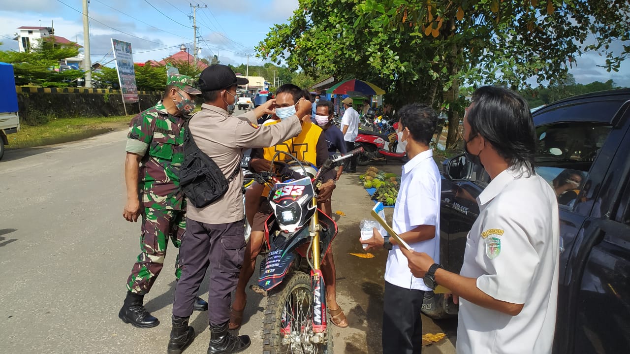 Polsek Melak Melaksanakan Operasi Yustisi Gabungan Bersama Unsur Muspika