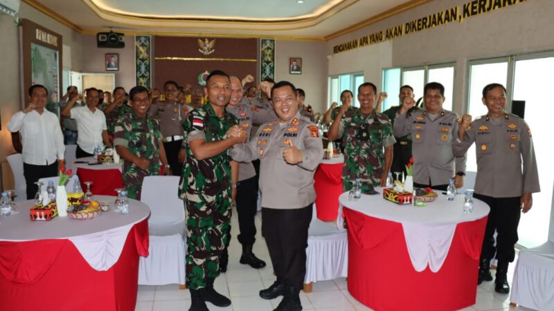 Baru Dilantik, Kapolres Kubar Langsung Jalin Silaturahmi Dengan Dandim 0912/KBR