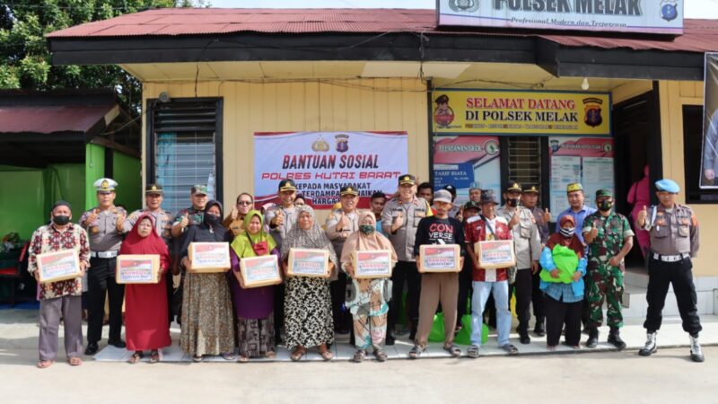 KAPOLRES KUBAR KUNKER KE POLSEK BARONG TONGKOK, LONG IRAM, MELAK DAN PEMBERIAAN BANSOS DAMPAK KENAIKAN BBM