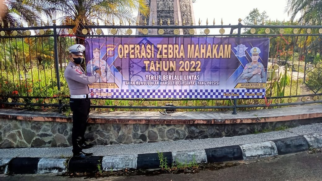 POLRES KUTAI BARAT GELAR OPERASI ZEBRA MAHAKAM 2022