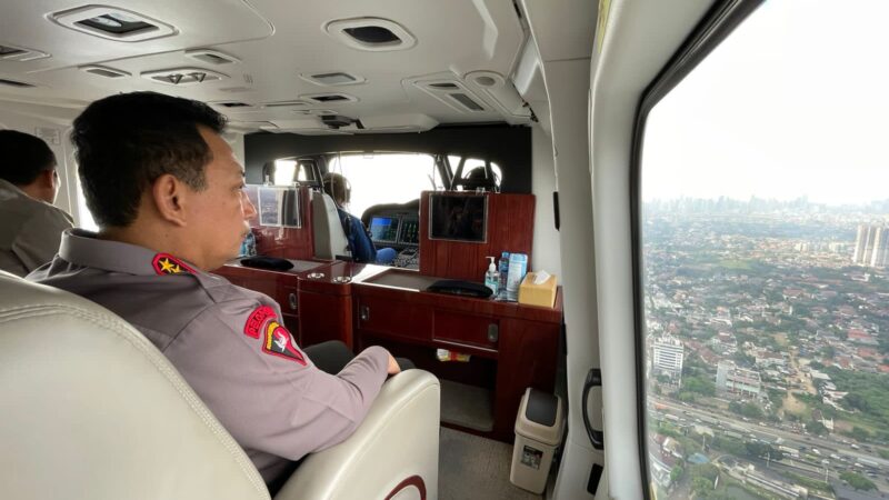 Naik Heli Pantau Langsung Arus Mudik di Jalan Tol dan Arteri