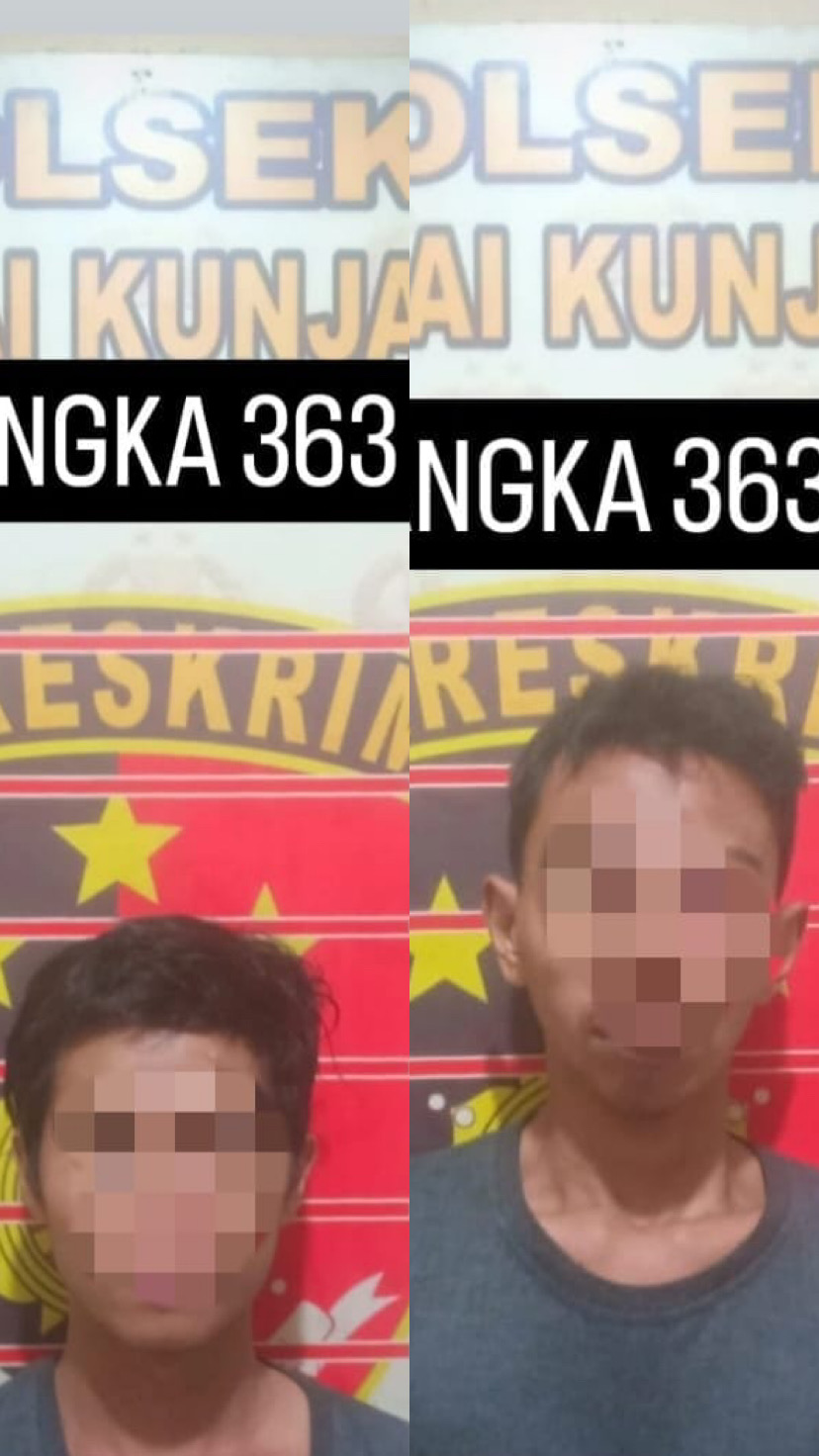 Meresahkan Warga, Polsek Sungai Kunjang Bekuk Duo Pencuri Spesialis Tabung Gas