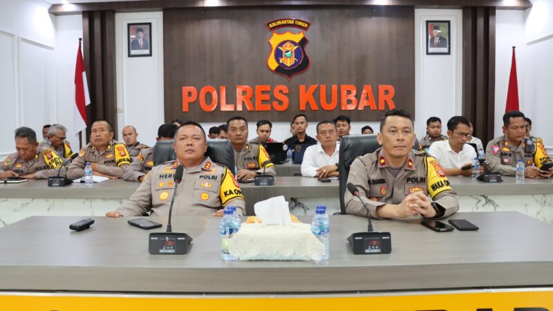 Operasi Mantap Brata Mahakam 2023-2024, Polres Kutai Barat Mengikuti Zoom Meeting Terkait Olah Strategi dan E Office