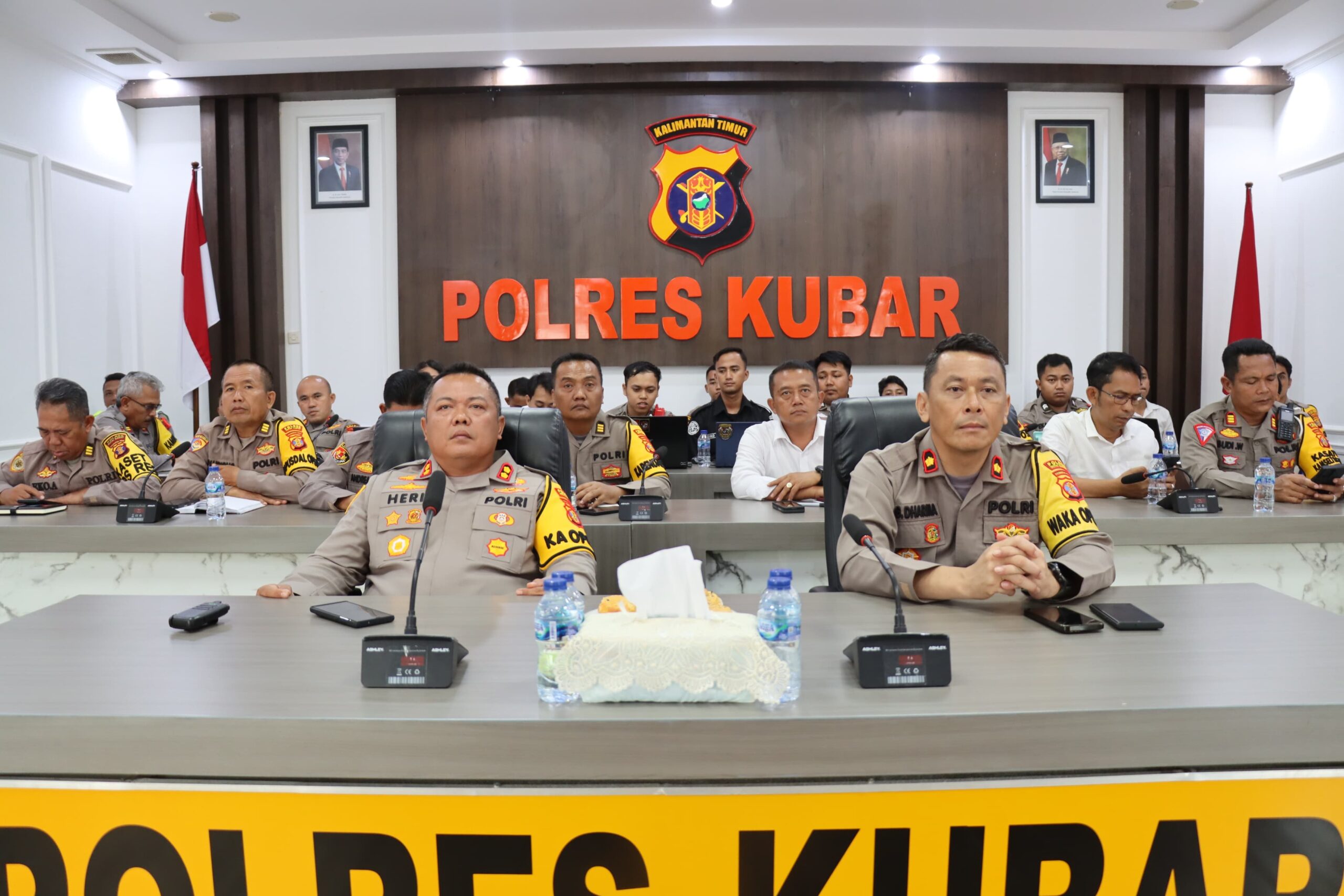 Operasi Mantap Brata Mahakam 2023-2024, Polres Kutai Barat Mengikuti Zoom Meeting Terkait Olah Strategi dan E Office