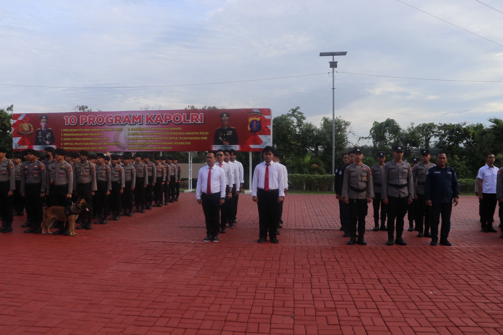 Apel Konsolidasi Satgas OPS Mantap Brata di Lapangan Mapolda Kaltim