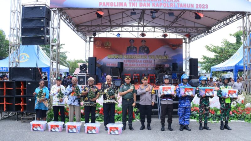 Wujudkan Pemilu Damai, Panglima TNI dan Kapolri Gelar Kegiatan Bhakti Sosial dan Bhakti Kesehatan