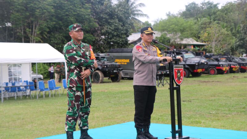 Apel Gelar Pasukan dalam Rangka Persiapan Pengamanan VVIP Kunjungan Presiden RI Ke IKN Nusantara