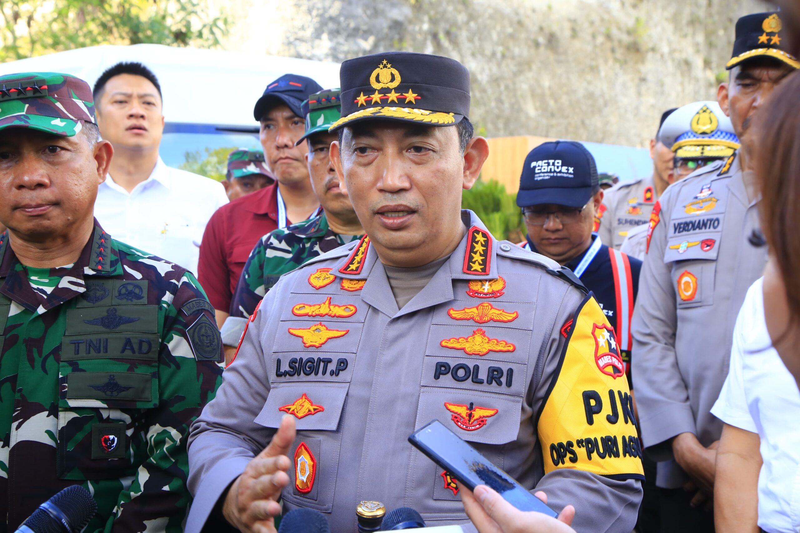 Kapolri dan Panglima TNI Melihat Langsung Kesiapan Venue GWK