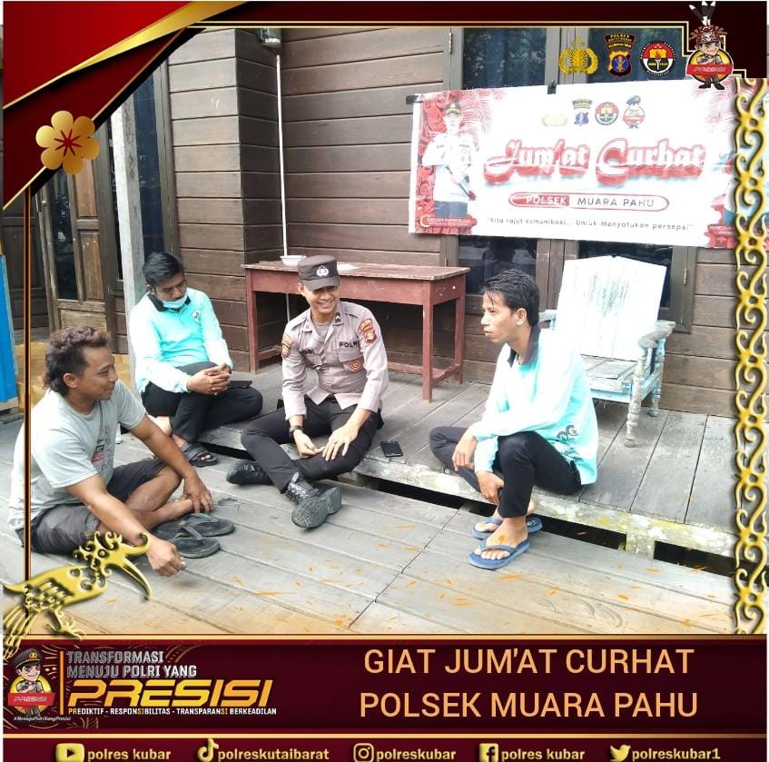 Polsek Muara Pahu Laksanakan Program Jumat Curhat Dengan Masyarakat