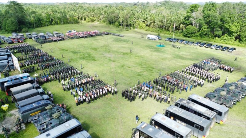 Ribuan Personil TNI-Polri Amankan Kunjungan Kerja Presiden RI di Ibukota Nusantara