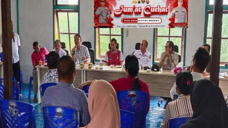 Polsek Jempang Laksanakan Giat Jumat Curhat Dengan Masyarakat