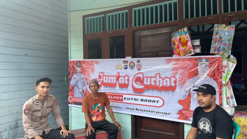 Polsek Muara Pahu Melaksanakan Giat Jumat Curhat Dengan Warga Setempat