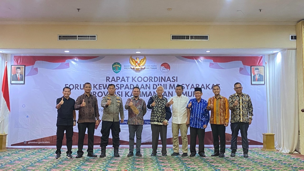 Sinergi Jaga Kondusivitas Pilkada 2024, Ditbinmas Polda Kaltim Hadiri Rakor FKDM Kaltim