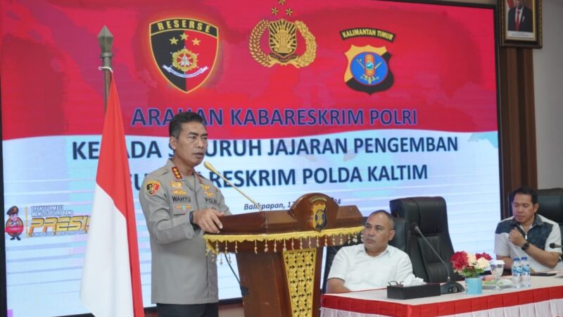 Kabareskrim Polri Berikan Arahan Khusus ke Jajaran Reskrim Polda Kaltim