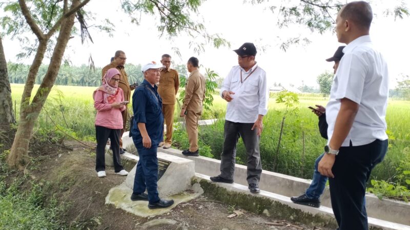 SATGASSUS PENCEGAHAN TIPIKOR PANTAU PROYEK PENINGKATAN DAN PEMELIHARAAN JARINGAN IRIGASI TERSIER DI SUMUT