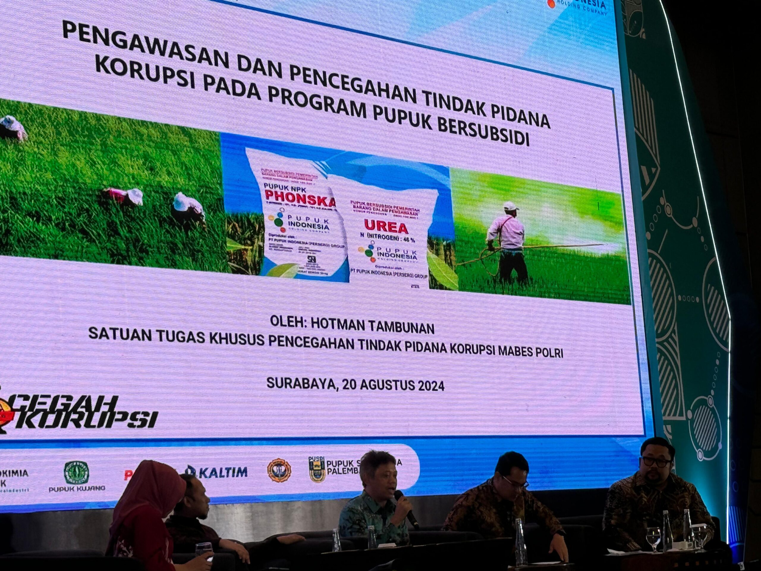 Satgassus Pencegahan Korupsi Polri ingatkan Distributor Pupuk Subsidi untuk memastikan stok dan tidak melakukan penyelewengan