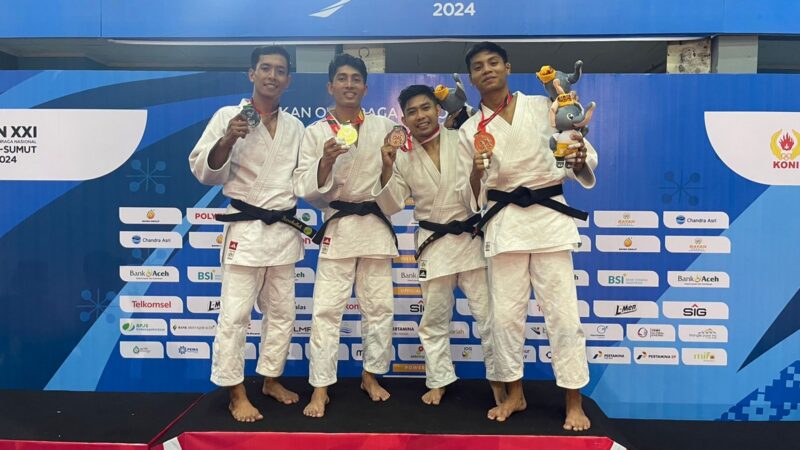 Atlet Judo Polri Sumbang Emas Untuk Provinsi Bali di Pon XXI Aceh Sumut