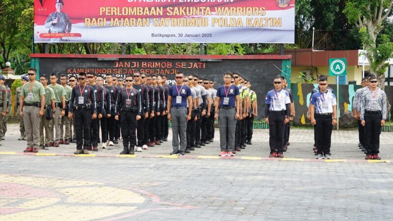 Dansat Brimob Polda Kaltim Gelar Lomba Ketangkasan “Sakunta Warriors” untuk Tingkatkan Profesionalisme Personel