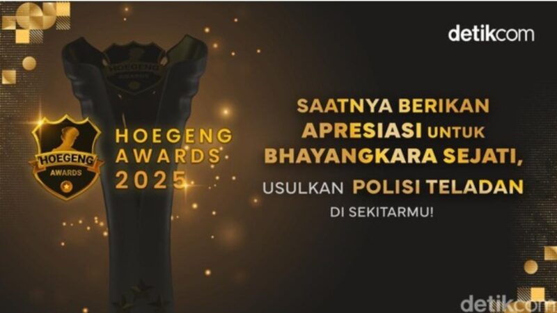 Hoegeng Awards 2025 Resmi Dibuka, Saatnya Usulkan Polisi Teladan di Sekitarmu!