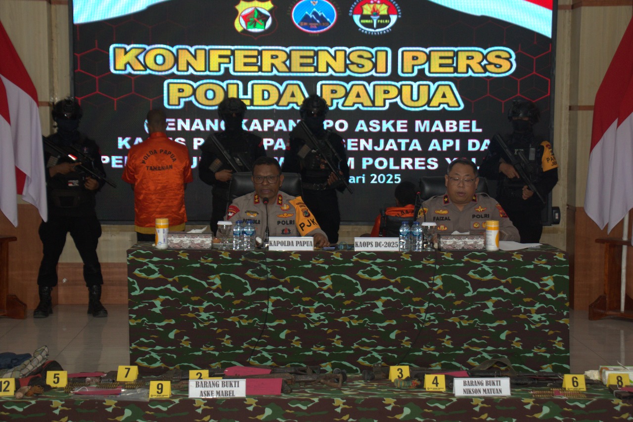 Polres Yalimo Aske Mabel Ditangkap Satgas Ops Damai Cartenz 2025