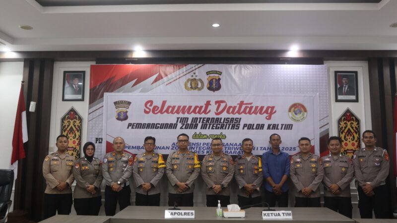 Asistensi dan Evaluasi Zona Integritas, Polres Kutai Barat Siap Tingkatkan Pelayanan Publik