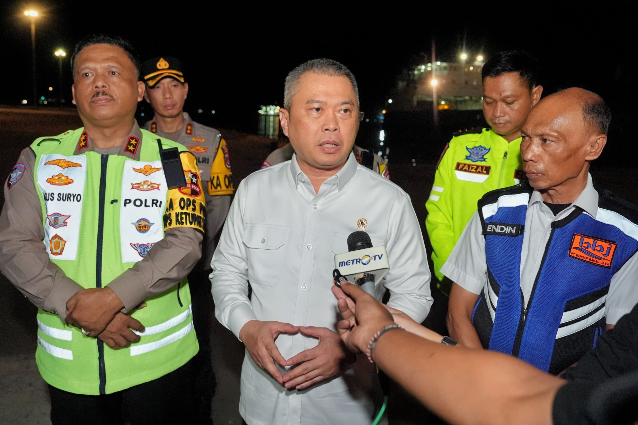 Tinjau Jalur Pelabuhan Merak, Kakorlantas dan Menhub Optimis Lancar